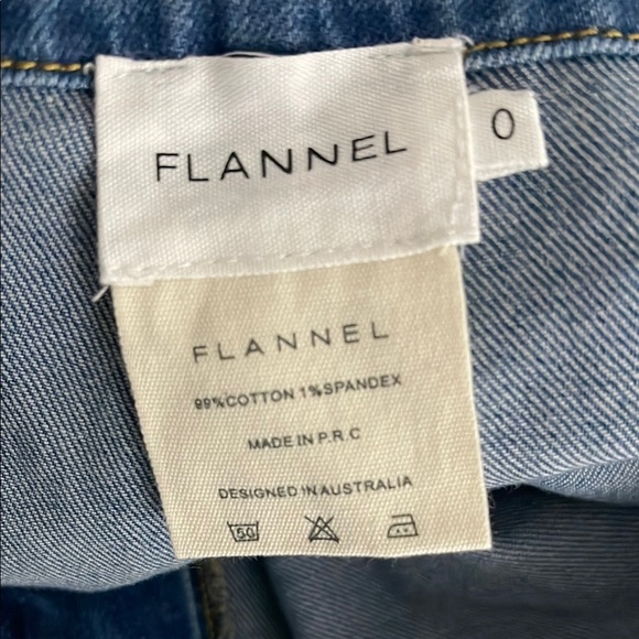 Flannel Australia Stretch High Waisted Wide Leg Denim Size 0 - Picture 6 of 7